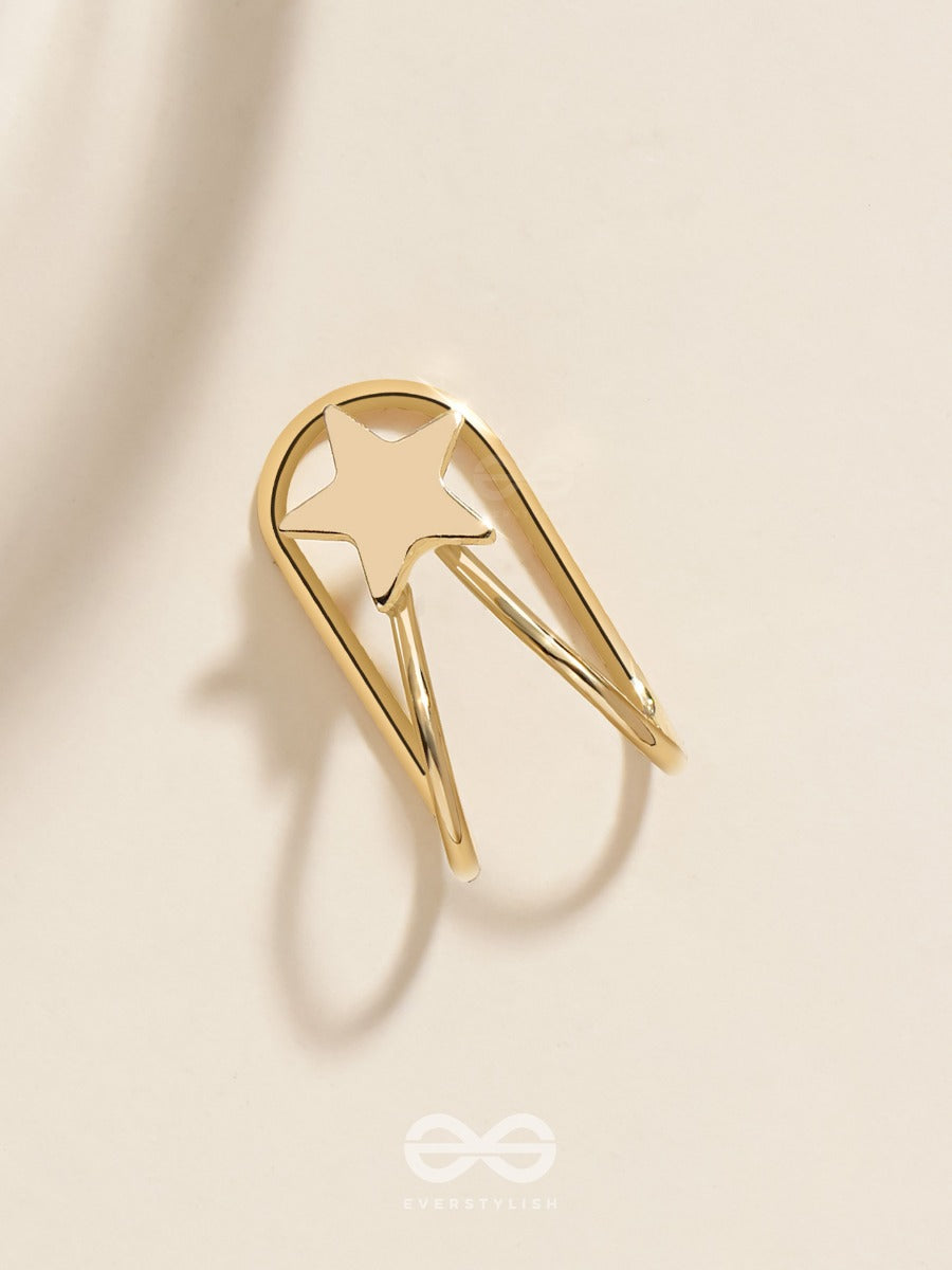 Cosmic Starshine - Golden Embellished Earcuff (One Ear)