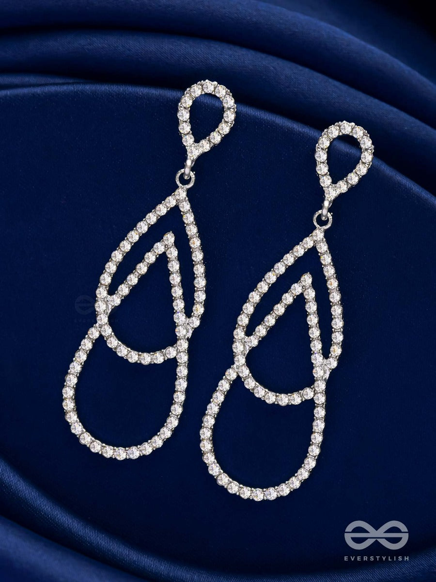 Drop It Like It's Hot - Statement Silver Earrings