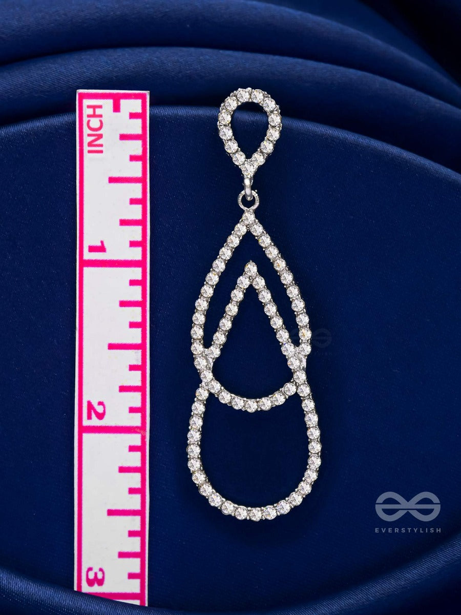Drop It Like It's Hot - Statement Silver Earrings