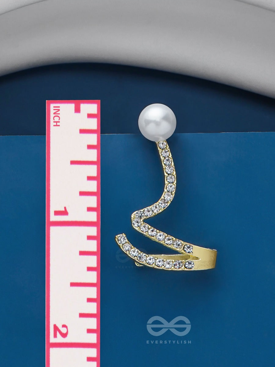 Twist-N-Turn Treasures - Golden Embellished Earring