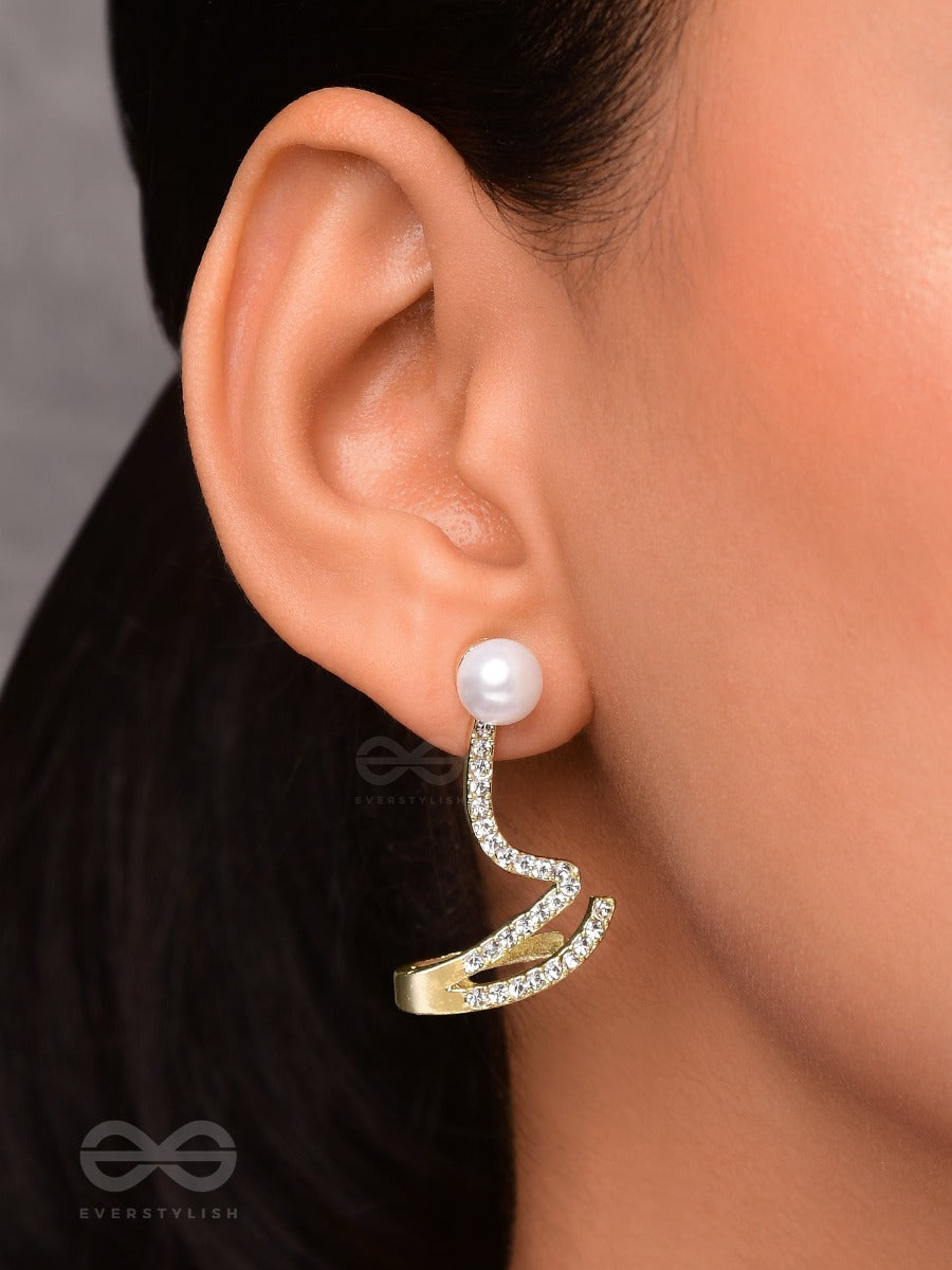 Twist-N-Turn Treasures - Golden Embellished Earring