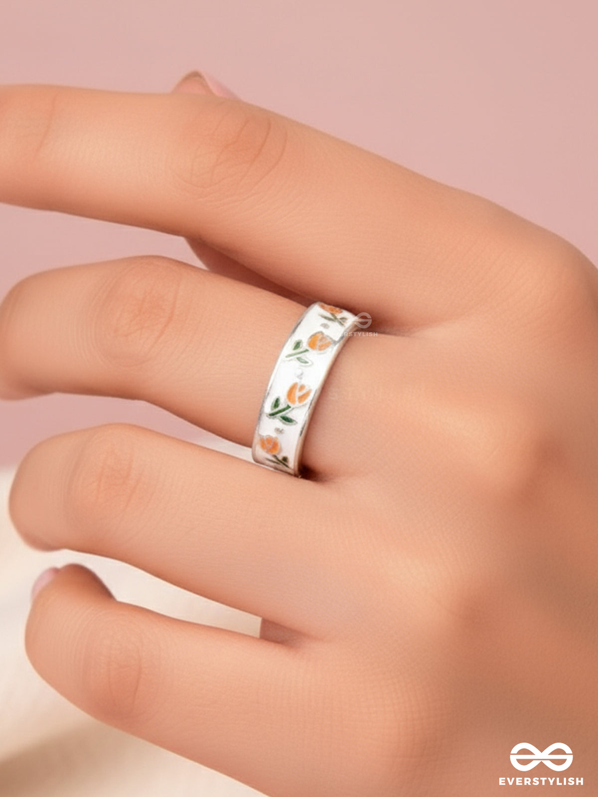 Tulip Times - Silver Ring (Adjustable)