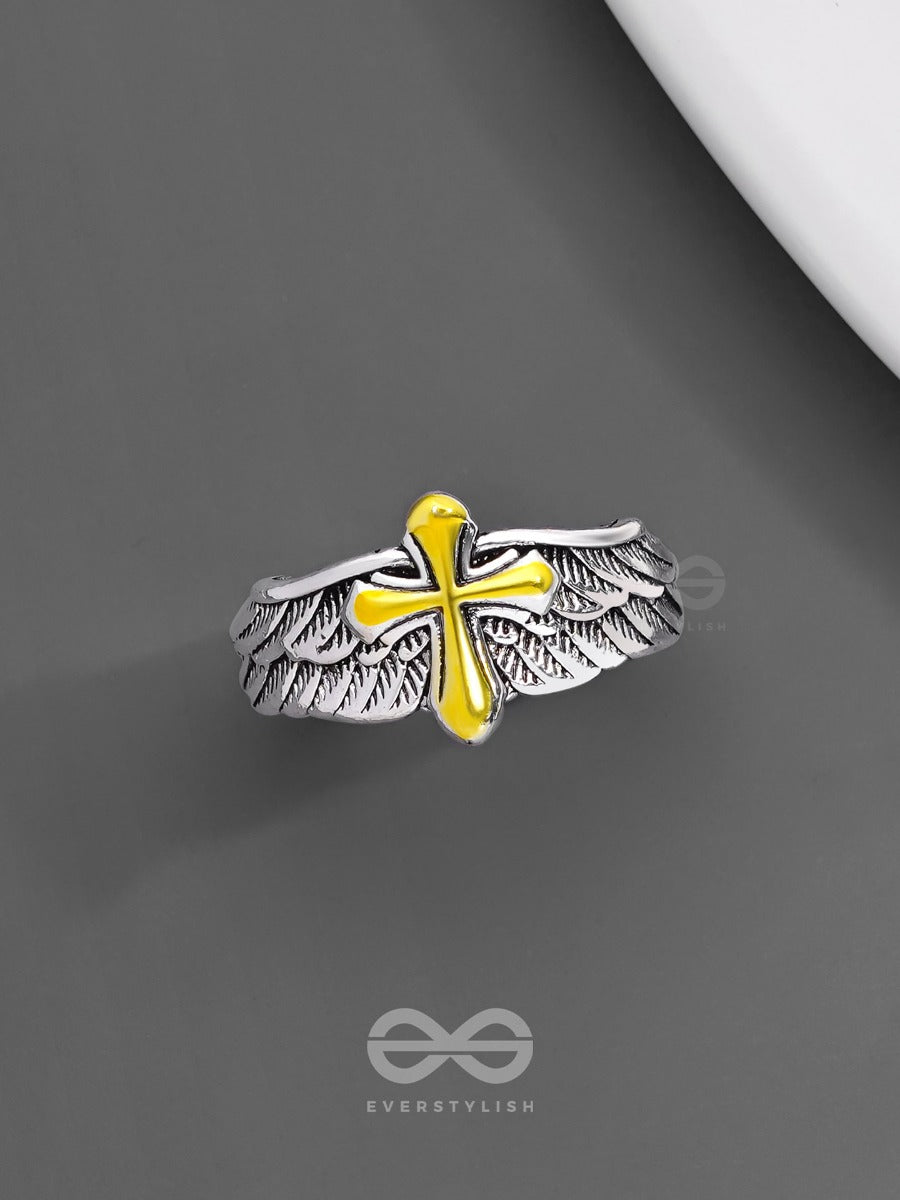 Celestial Cross - Statement Ring (Adjustable)