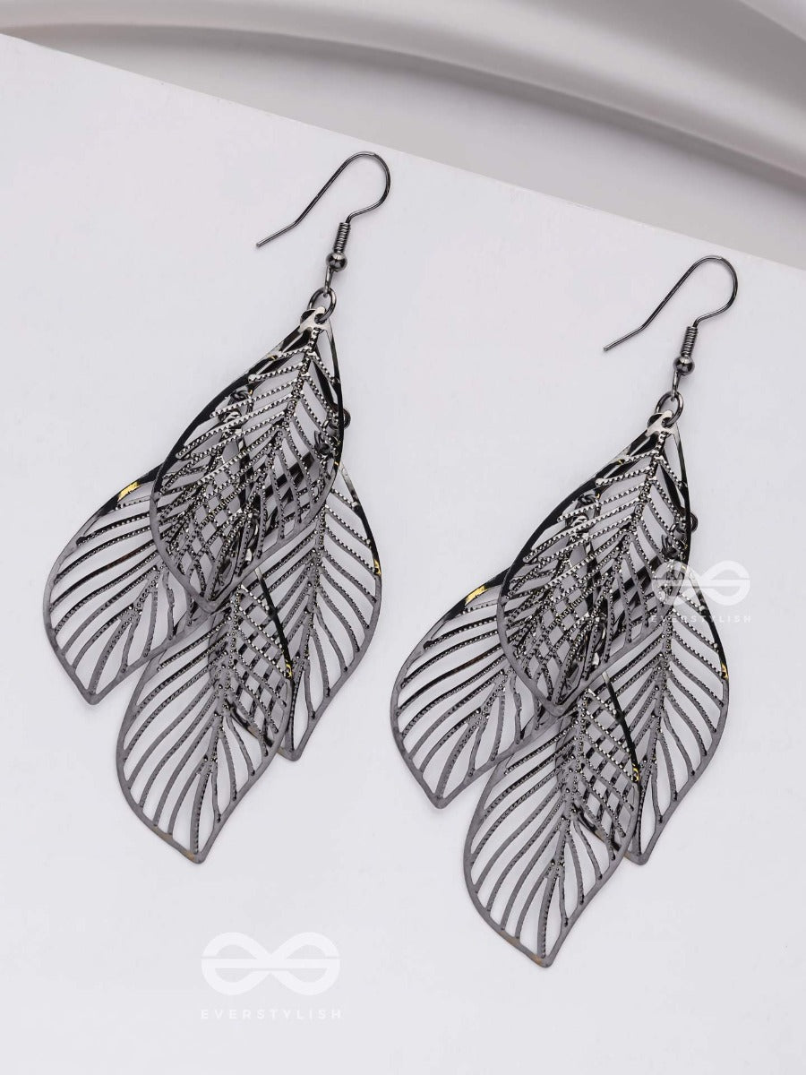 Leaf Me Breathless - Silver Statement Earrings