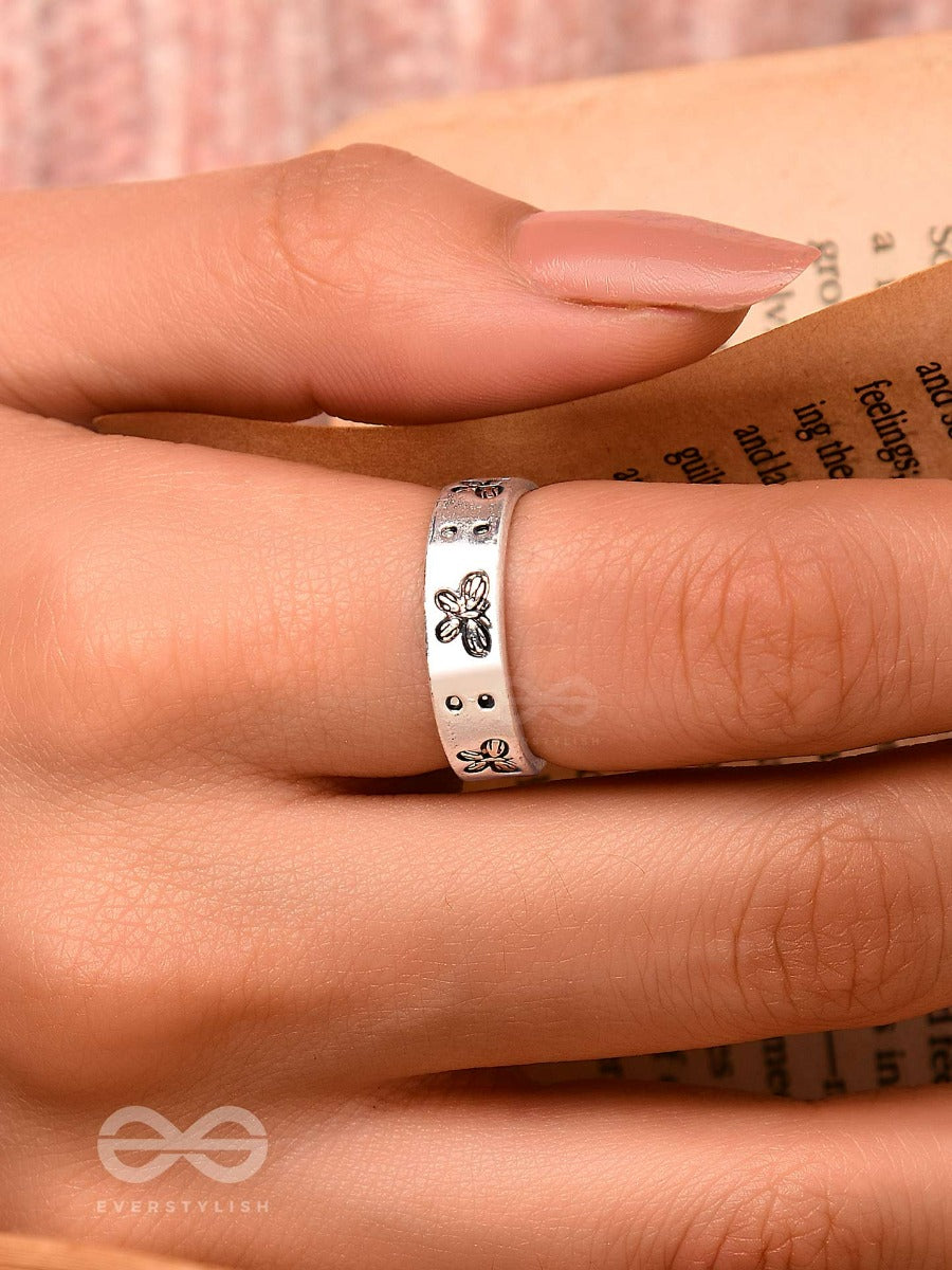 Butterfly Flings - Silver Ring (Adjustable)