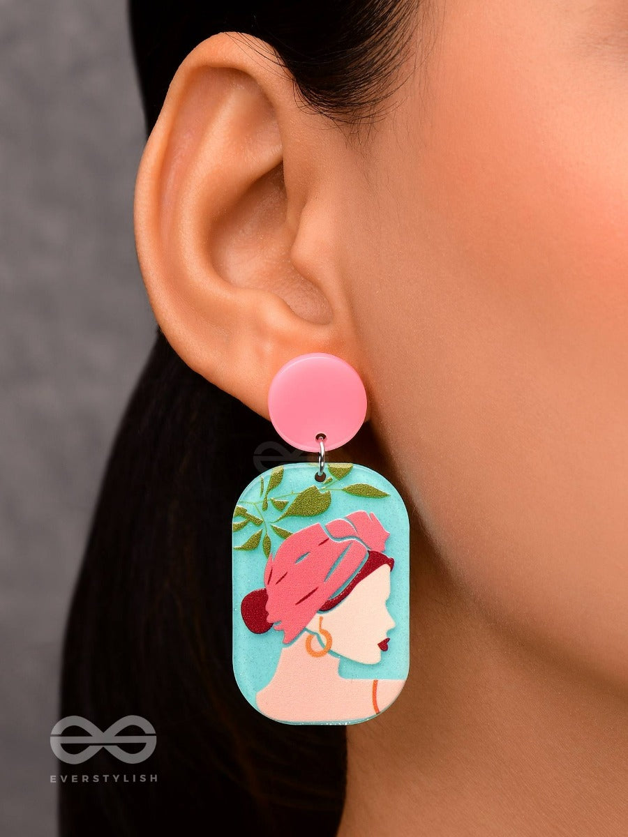 Diva In A Dream - Statement Acrylic Earrings