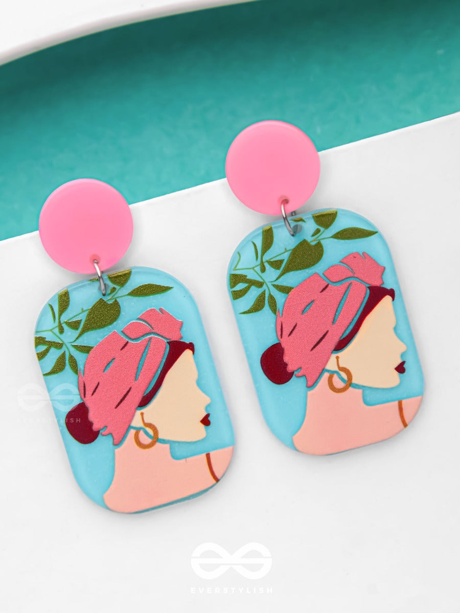 Diva In A Dream - Statement Acrylic Earrings