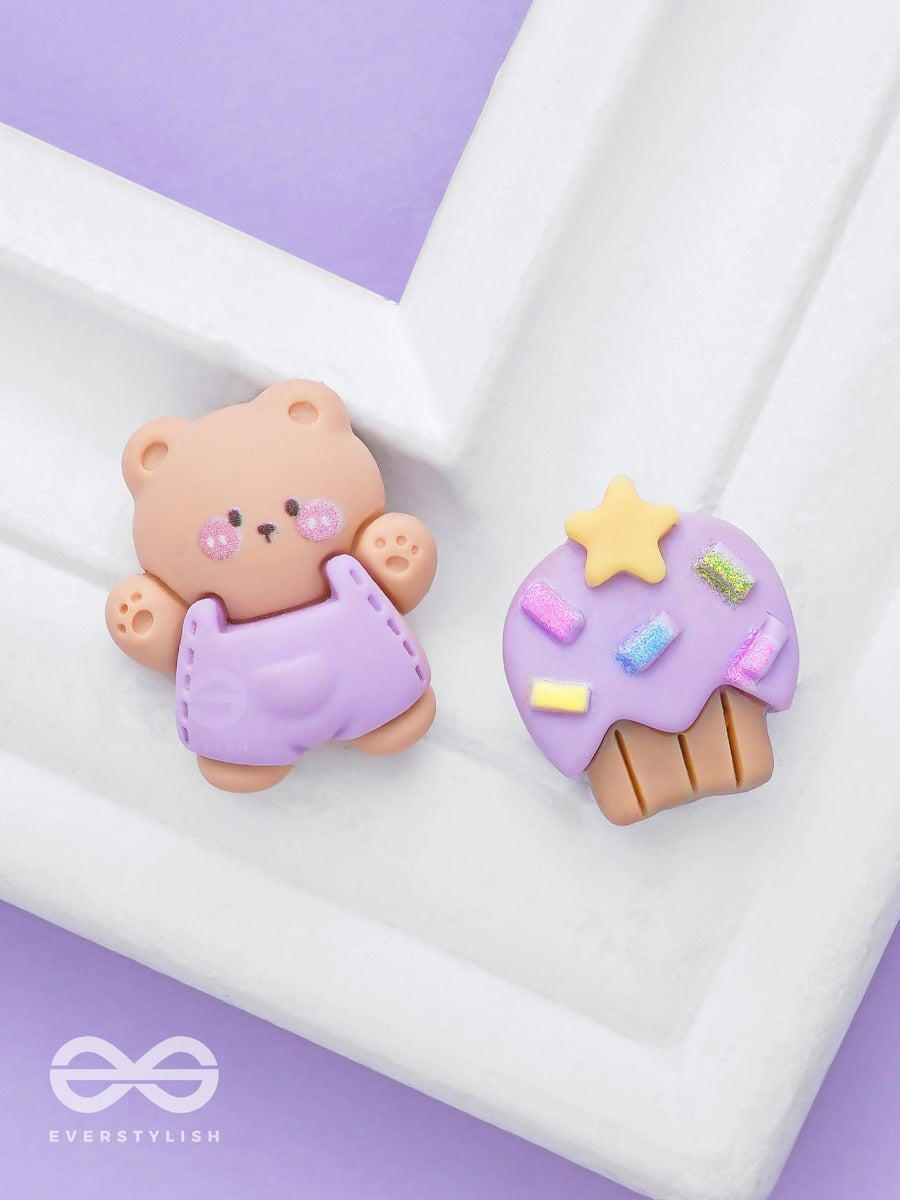 Sugarhug & Snuggles - Mismatched Acrylic Earrings
