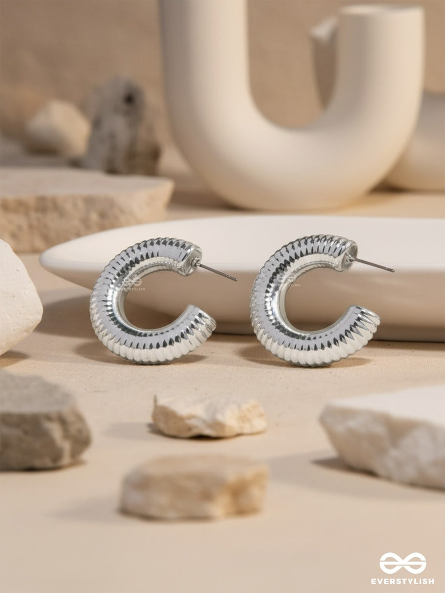 Sunlit Harmony - Statement Silver Earrings