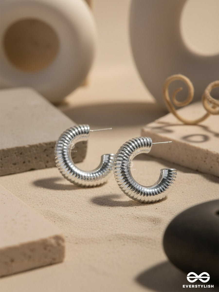 Sunlit Harmony - Statement Silver Earrings