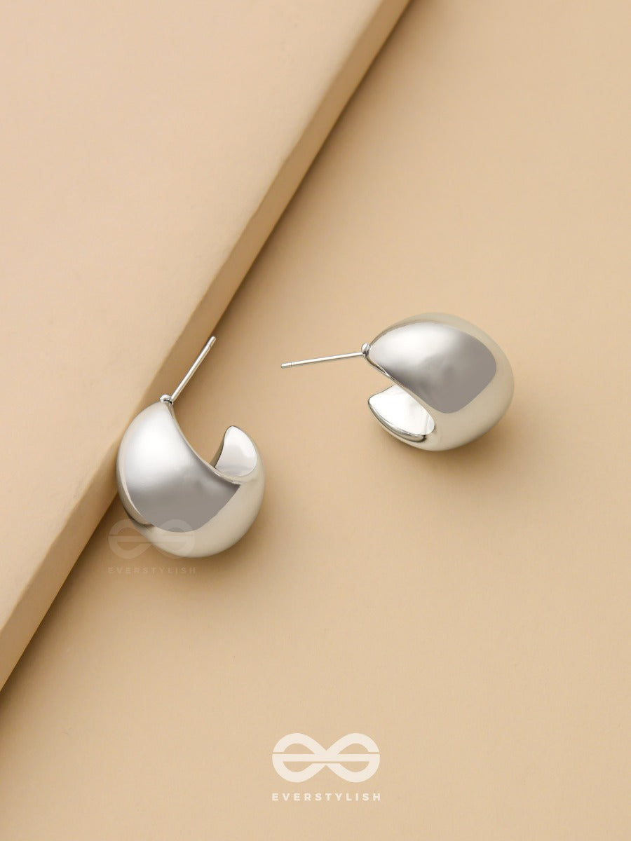The Grandeur Drops - Silver Statement Earrings