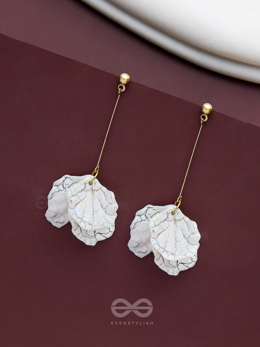 The Snow Petals- Acrylic Earrings