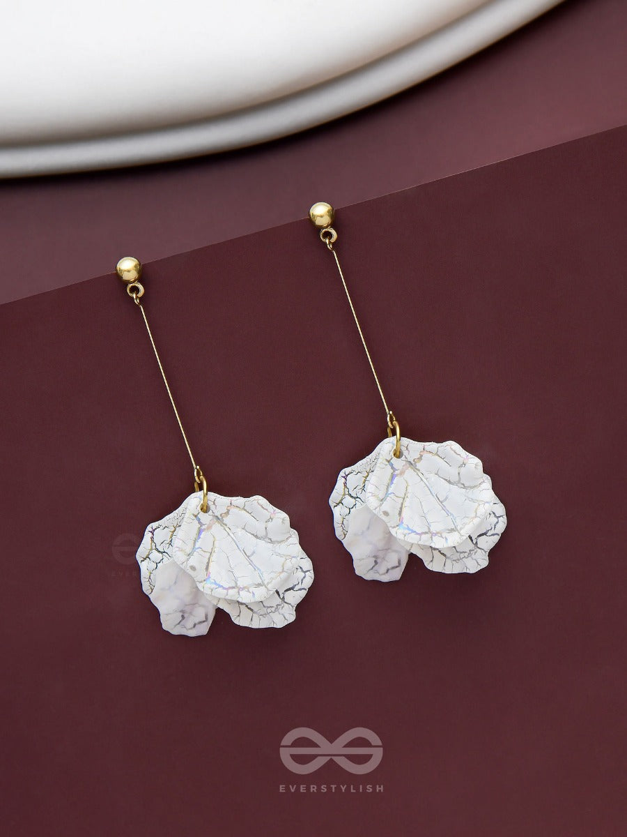 The Snow Petals- Acrylic Earrings