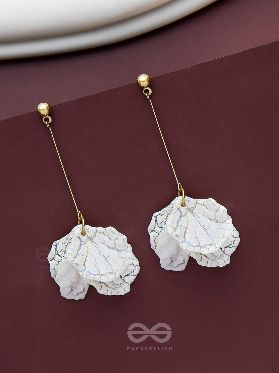 The Snow Petals- Acrylic Earrings