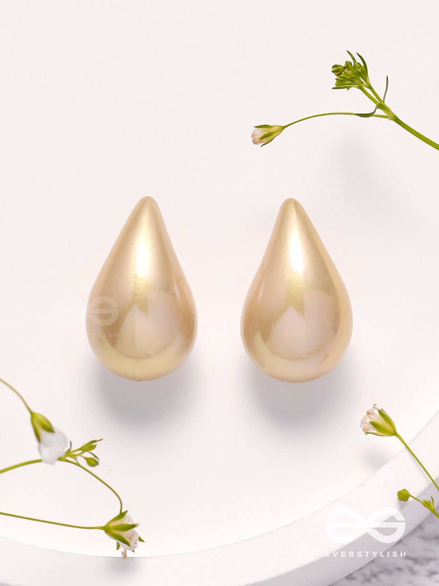 Glitter Drops - Holographic Acrylic Earrings (Golden)