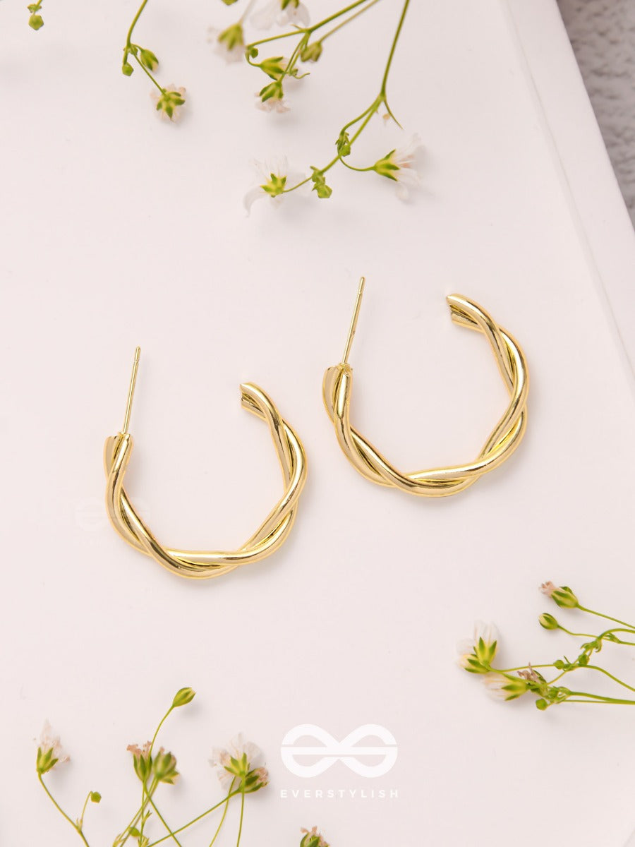 Tangled Treasures - Golden Earrings