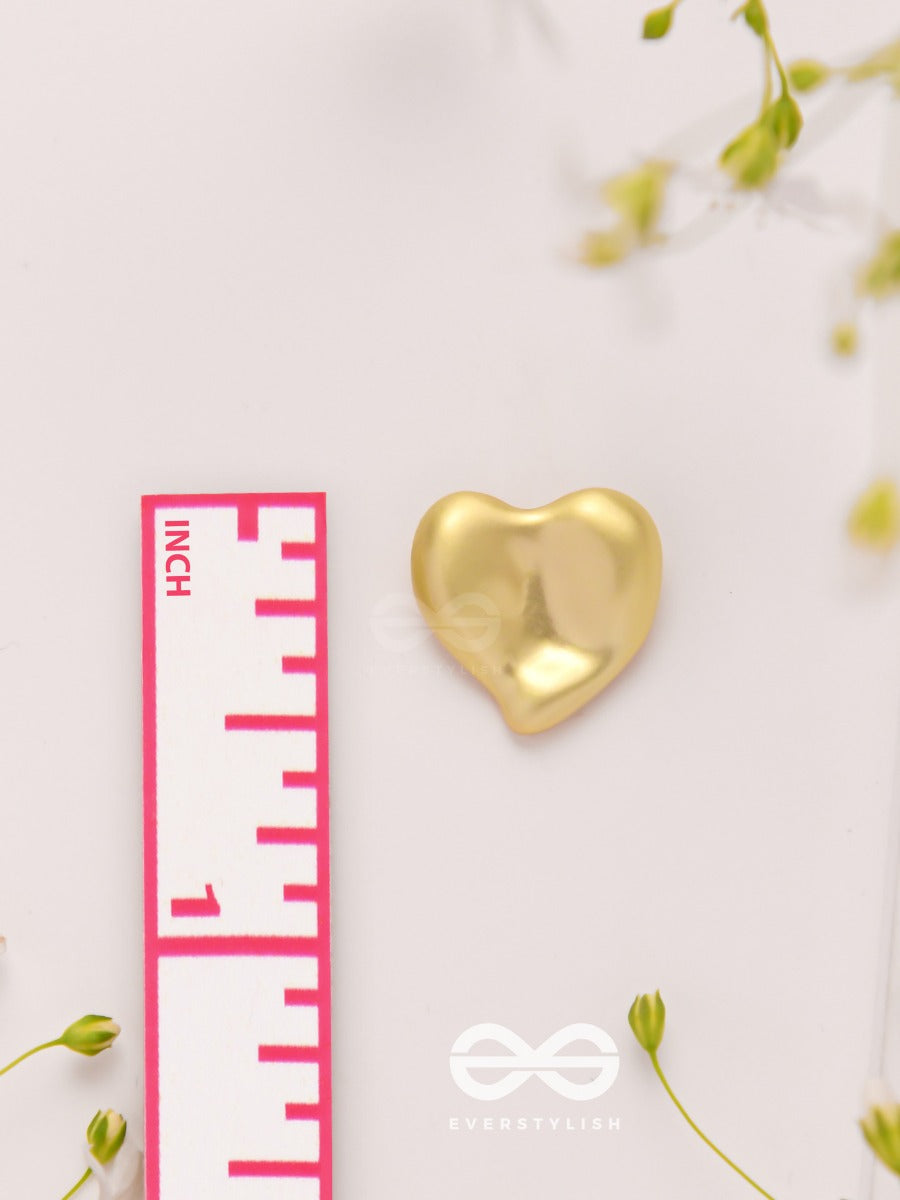 Love Affection - Golden Stud Earrings