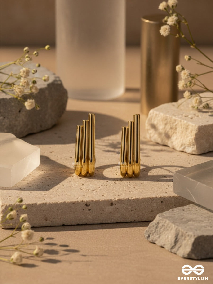 Brilliant Beams - Golden Earrings