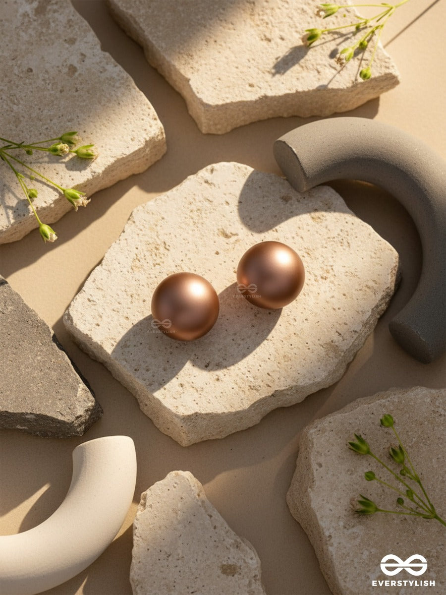 Drop Of Mocha - Casual Stud Earrings