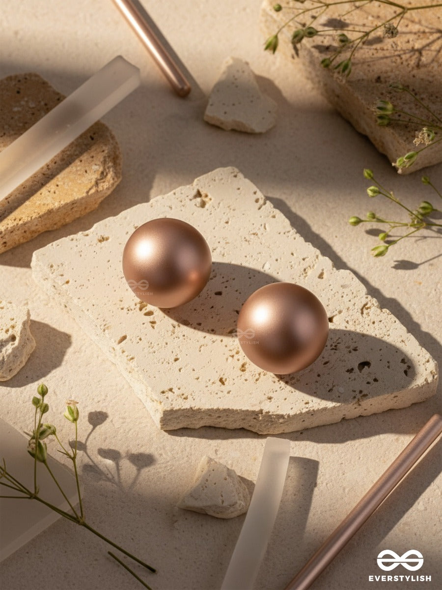 Drop Of Mocha - Casual Stud Earrings