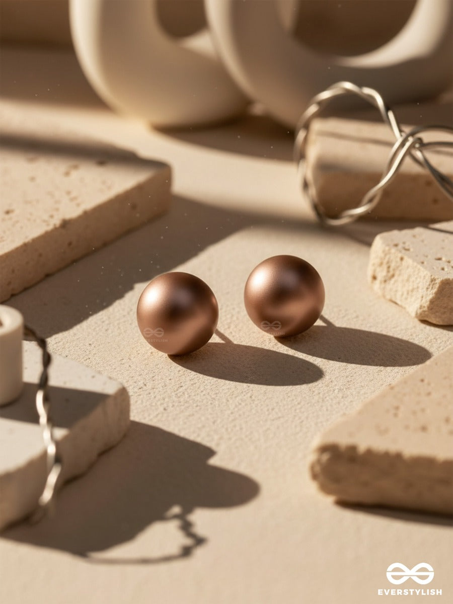 Drop Of Mocha - Casual Stud Earrings