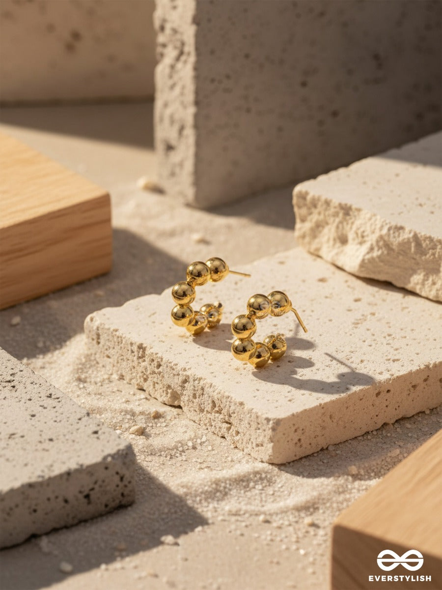 Spell Beads - Classy Golden Earrings