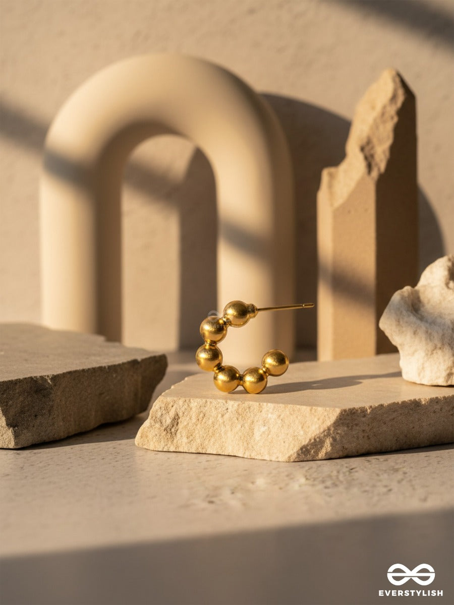 Spell Beads - Classy Golden Earrings