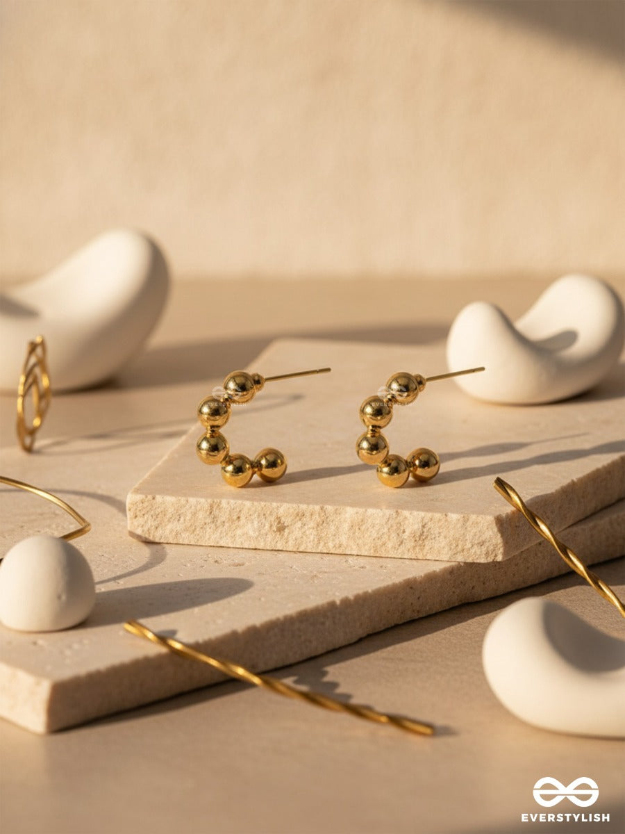 Spell Beads - Classy Golden Earrings