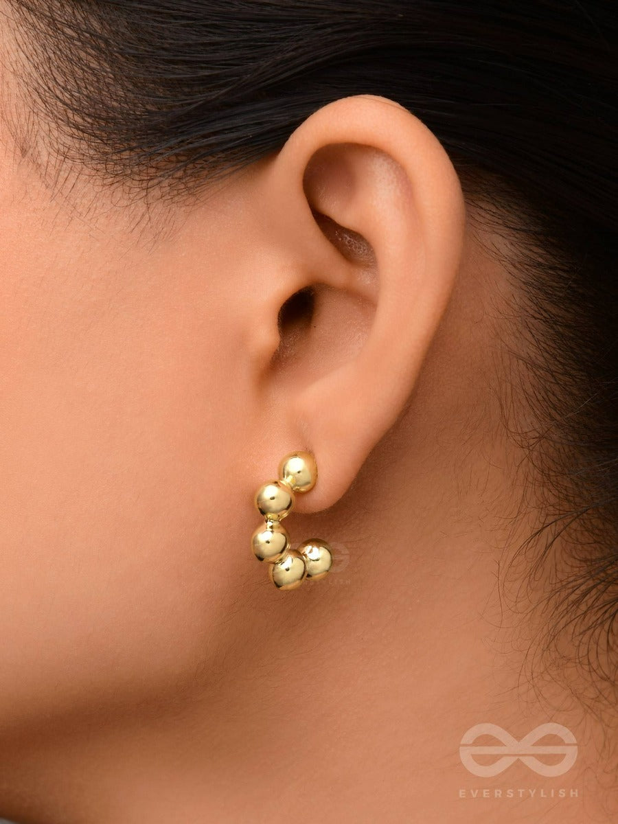 Spell Beads - Classy Golden Earrings
