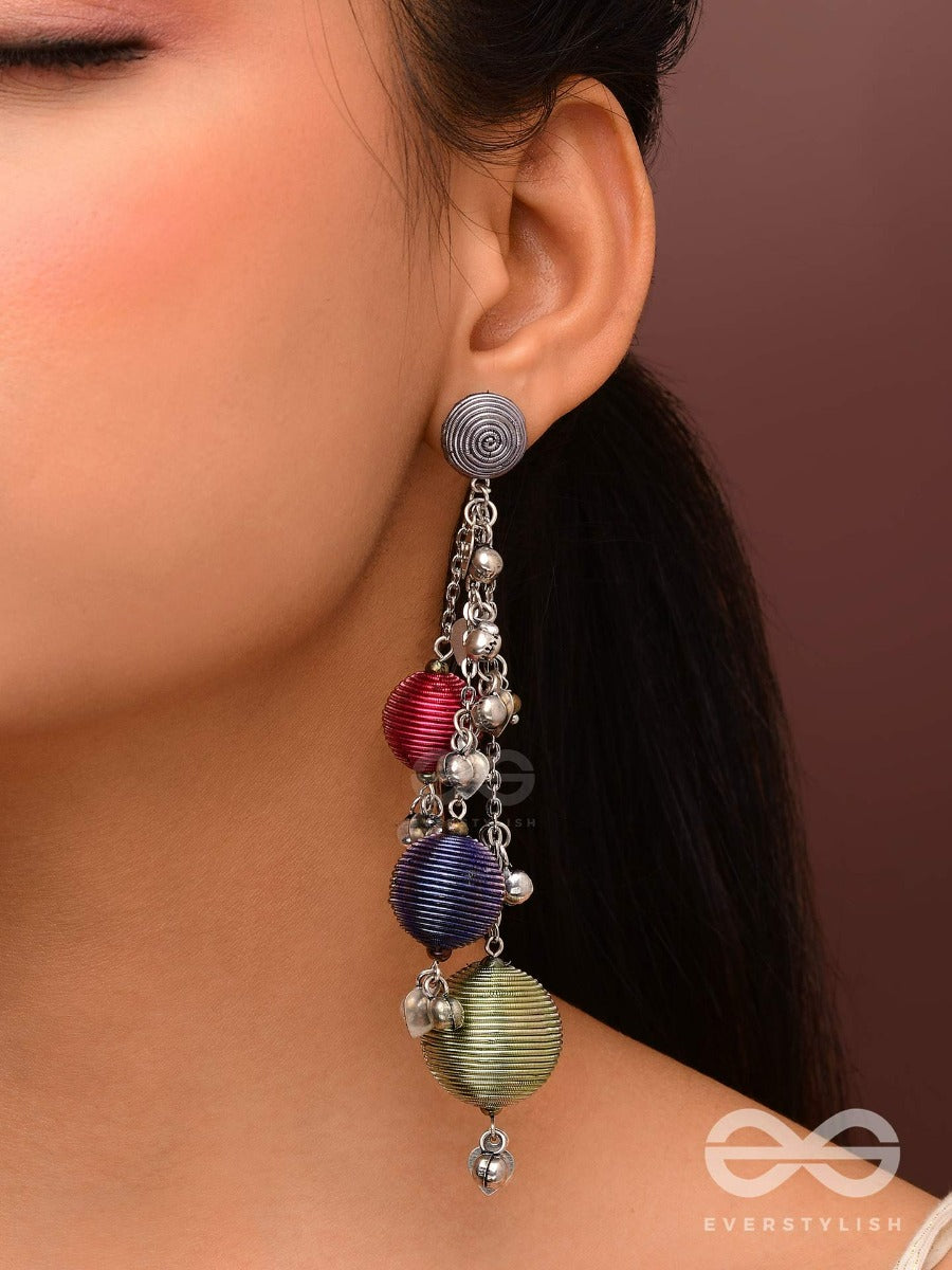 The Bouncy Baubles - Oxidised Earrings