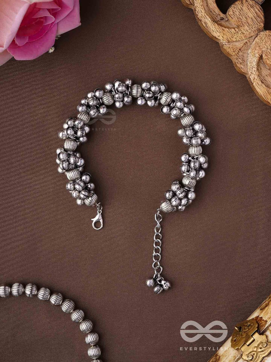 The Moon-Drenched Melody - Oxidised Bracelet