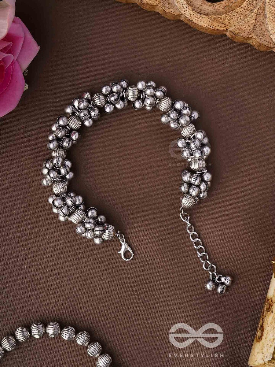 The Moon-Drenched Melody - Oxidised Bracelet