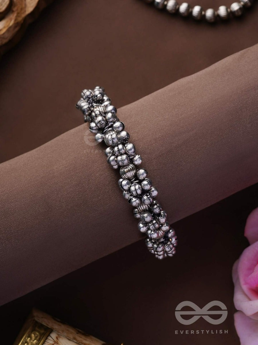 The Moon-Drenched Melody - Oxidised Bracelet