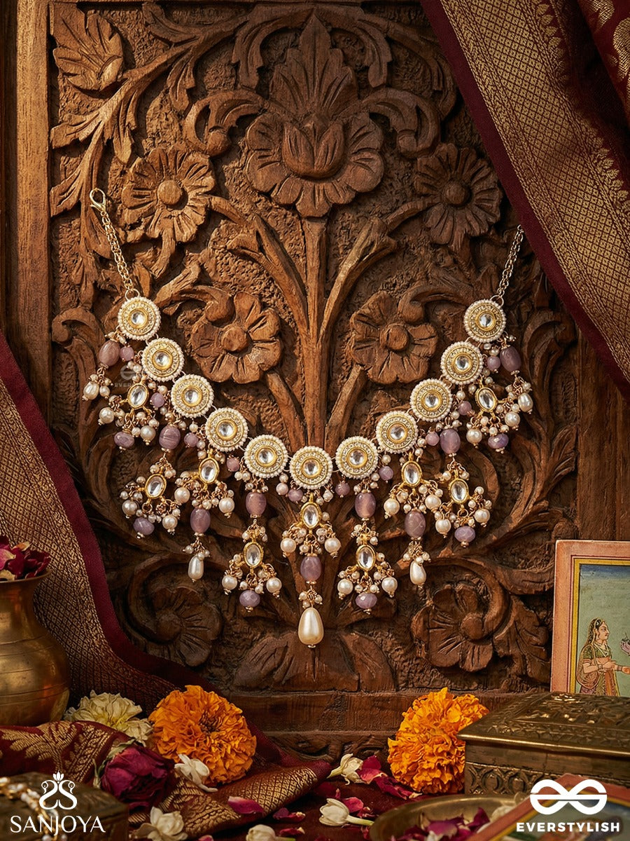 Shashvata - Eternal Beauty - Decorative Necklace With Timeless Design And Cascading Accents