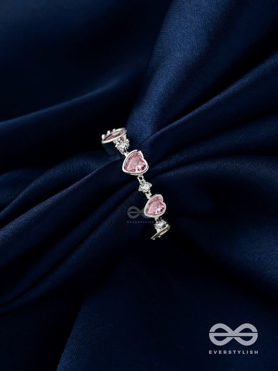 Mi Amor - Silver Embellished Ring (Adjustable)