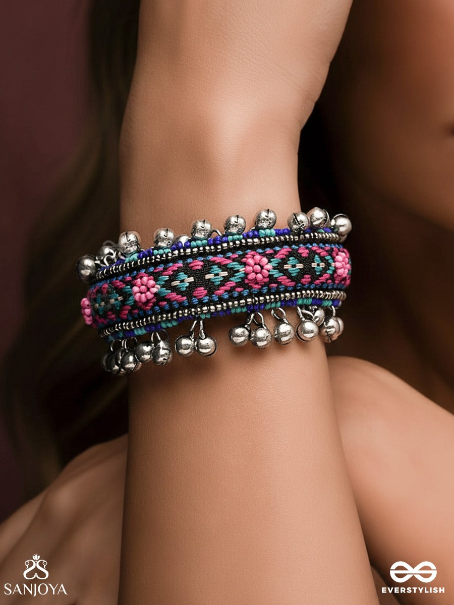 Oxidised Cuff Bracelet – Ragapushpi | Sanjoya – Everstylish