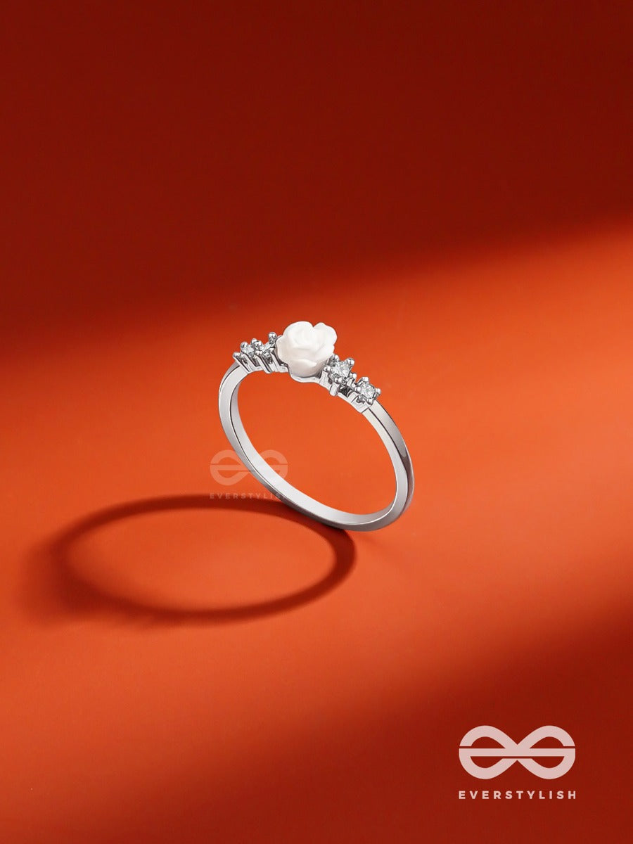 The Pure Rose - Silver Embellished Ring