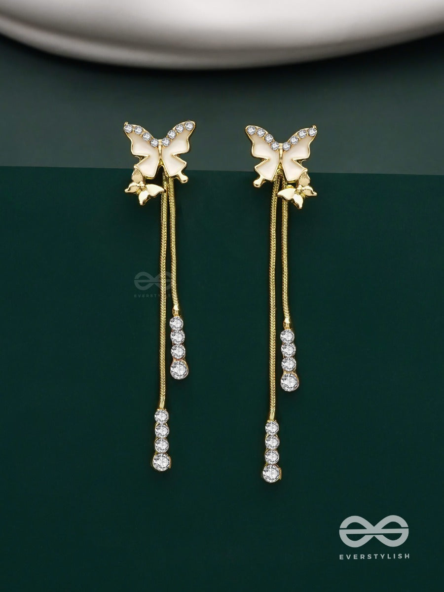 Wings Of Glamour- Butterfly Dangle Earrings