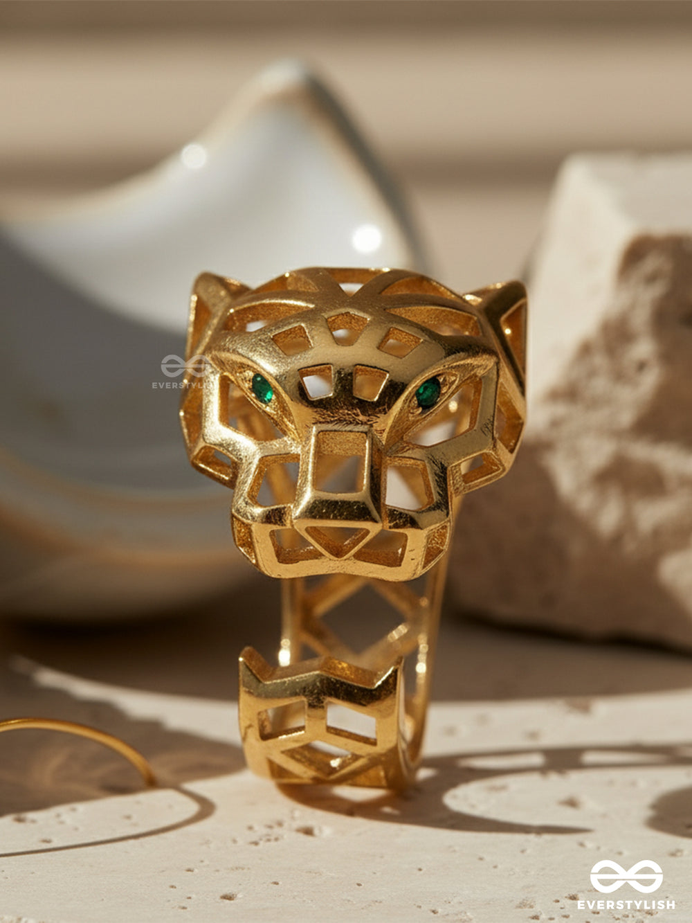 Hear Me Roar - 18K Gold Plated Anti-Tarnish Leopard Ring