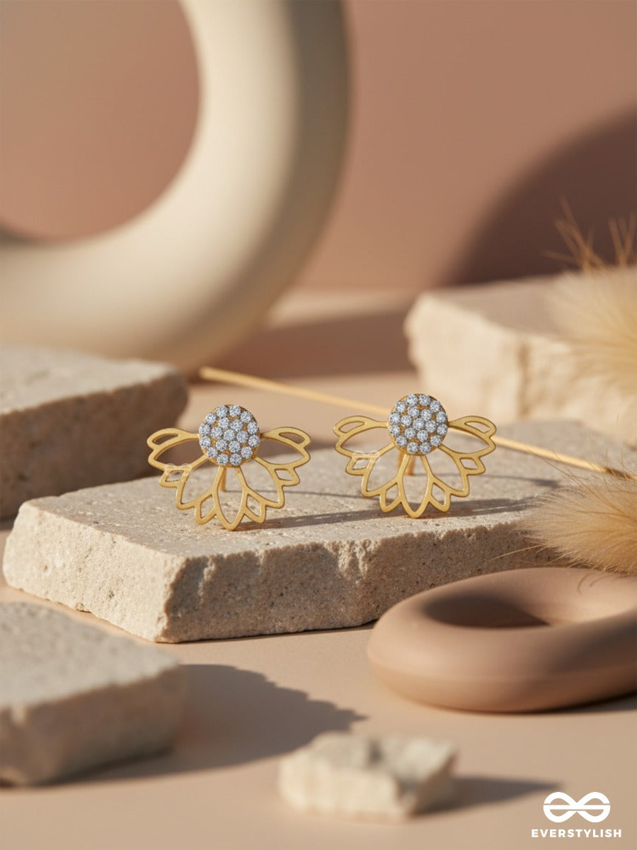 Simmering Dawn - Lotus Shaped Golden Ear Jackets