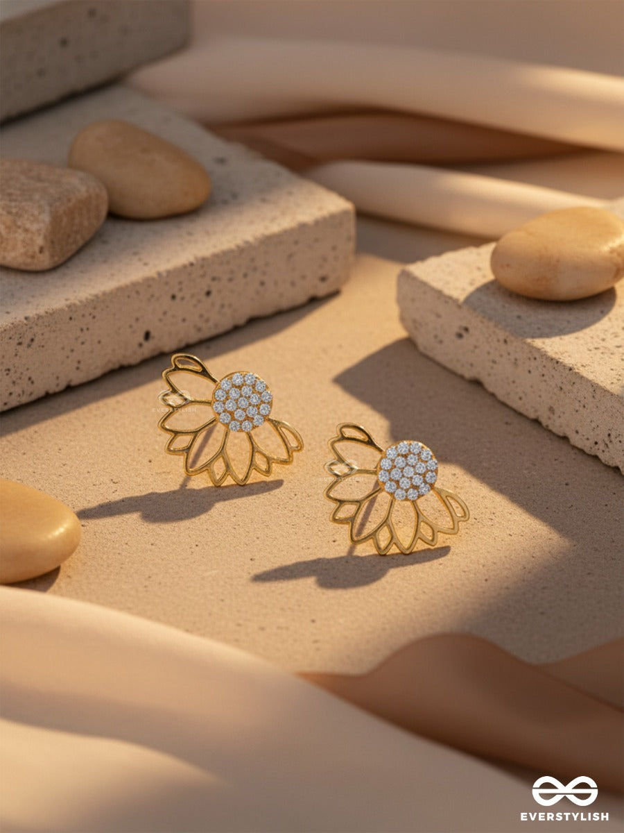 Simmering Dawn - Lotus Shaped Golden Ear Jackets