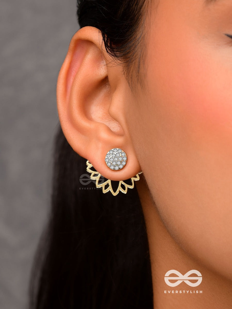 Simmering Dawn - Lotus Shaped Golden Ear Jackets