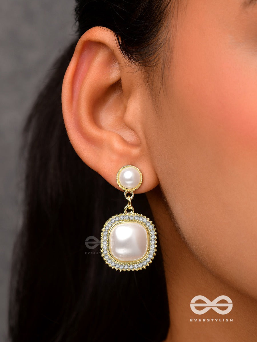 Ageless Reverie - Earring Studded With Pearl And Crystal