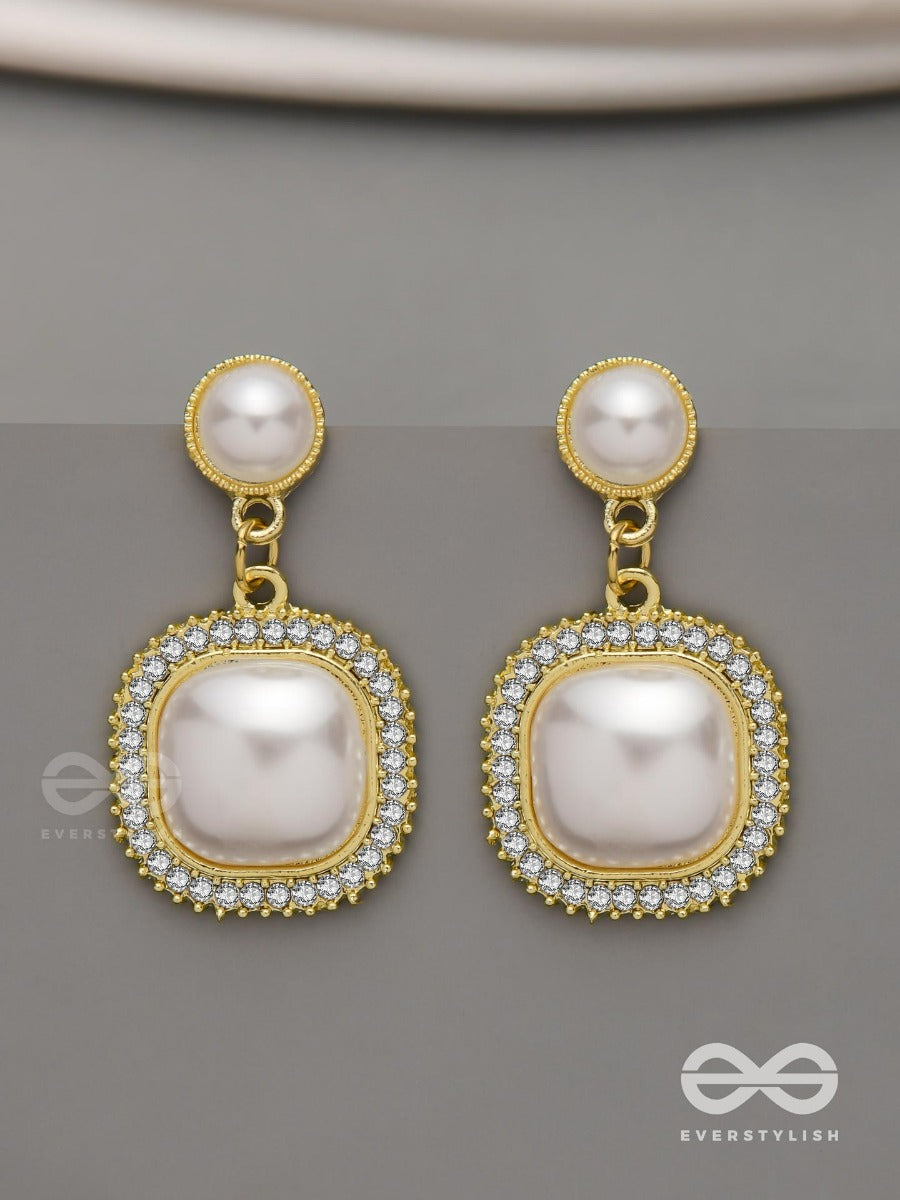 Ageless Reverie - Earring Studded With Pearl And Crystal