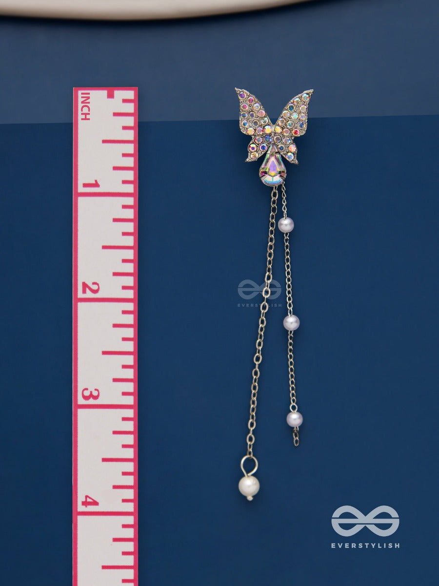 Morning Mist- Butterfly Dangling Earrings