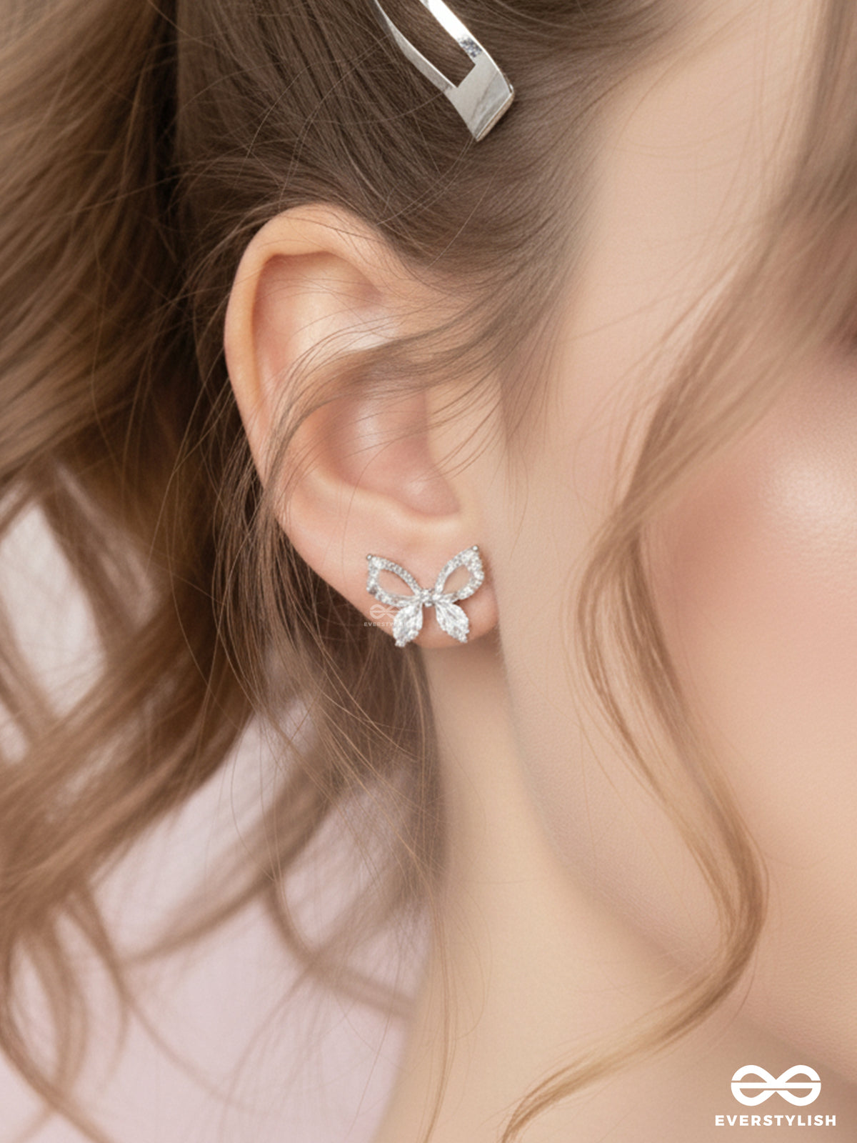 Pristine Excellence - Crystal Butterfly Studs