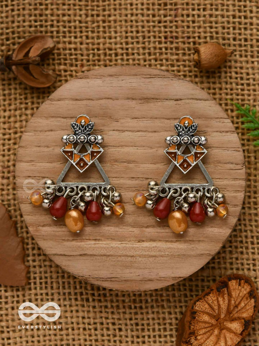 Desert Bloom- Earthy-Hued Statement Ear Jackets