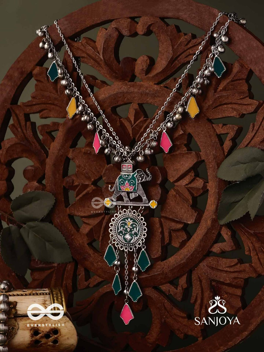 Nomad Spirit - Colorful Tribal Statement Necklace