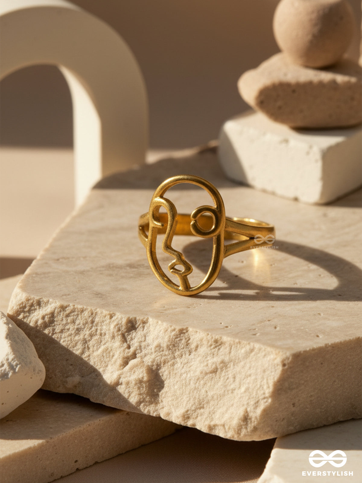 My Muse - Stainless Steel Anti-Tarnish Golden Ring