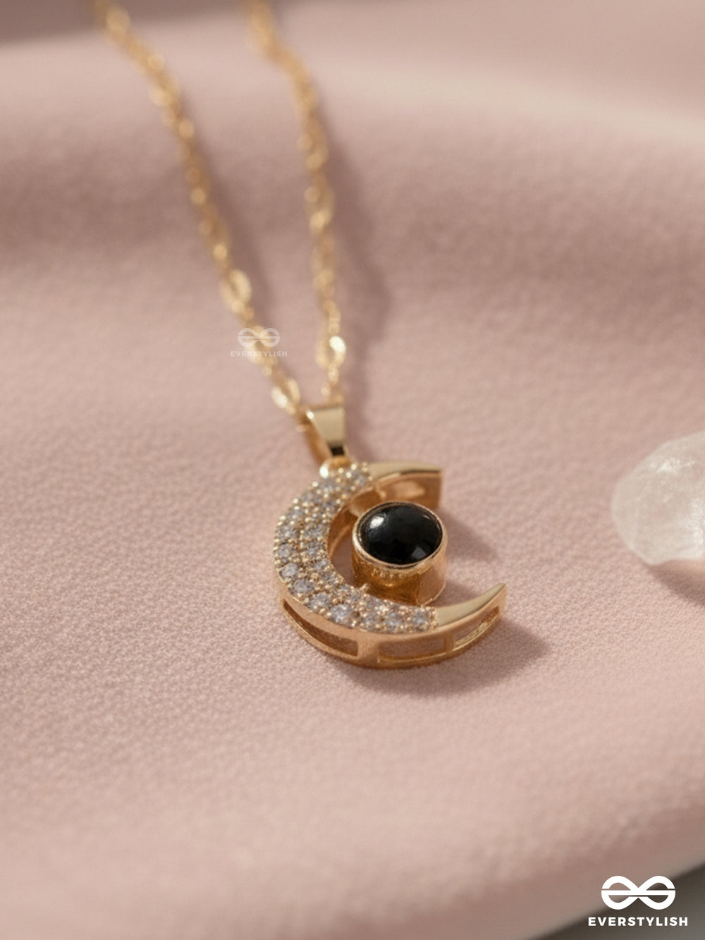 Lunar Glow - Crescent Moon Pendant